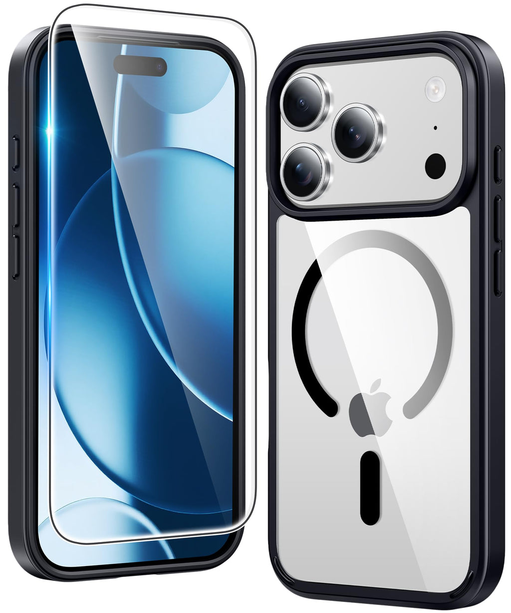 FNTCASE for iPhone Case Clear Magnetic Compatible with Magsafe