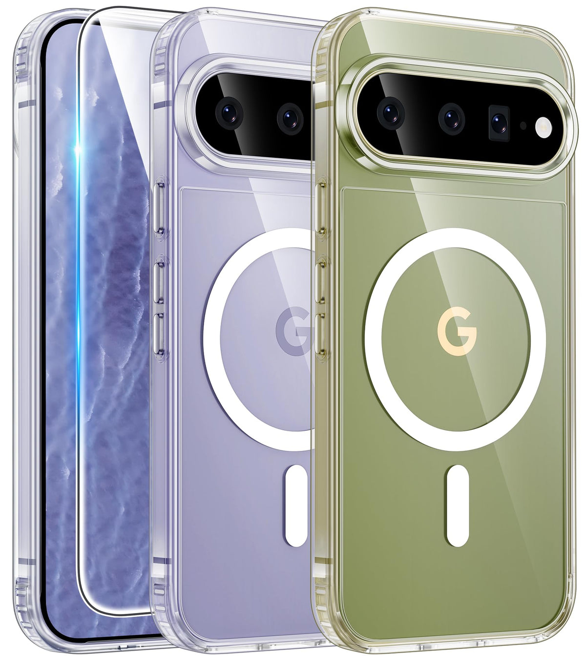 FNTCASE for iPhone Case Clear Magnetic Compatible with Magsafe