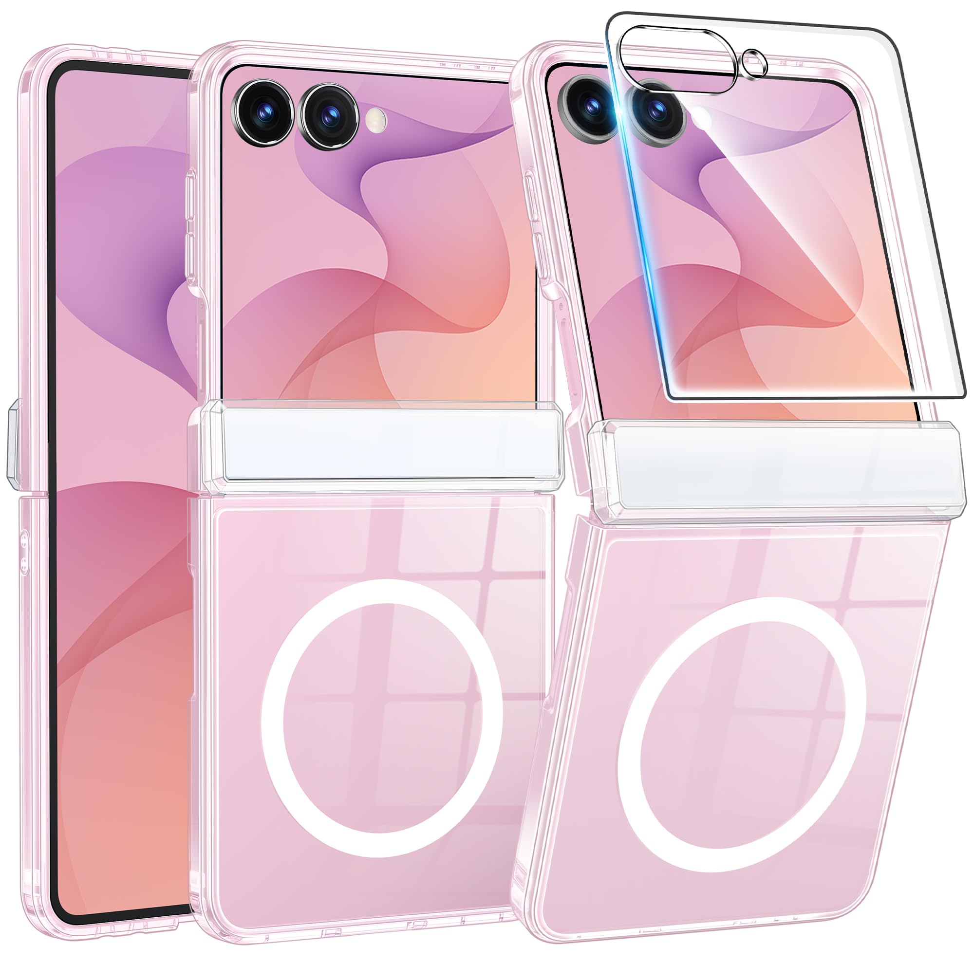 FNTCASE for iPhone Case Clear Magnetic Compatible with Magsafe