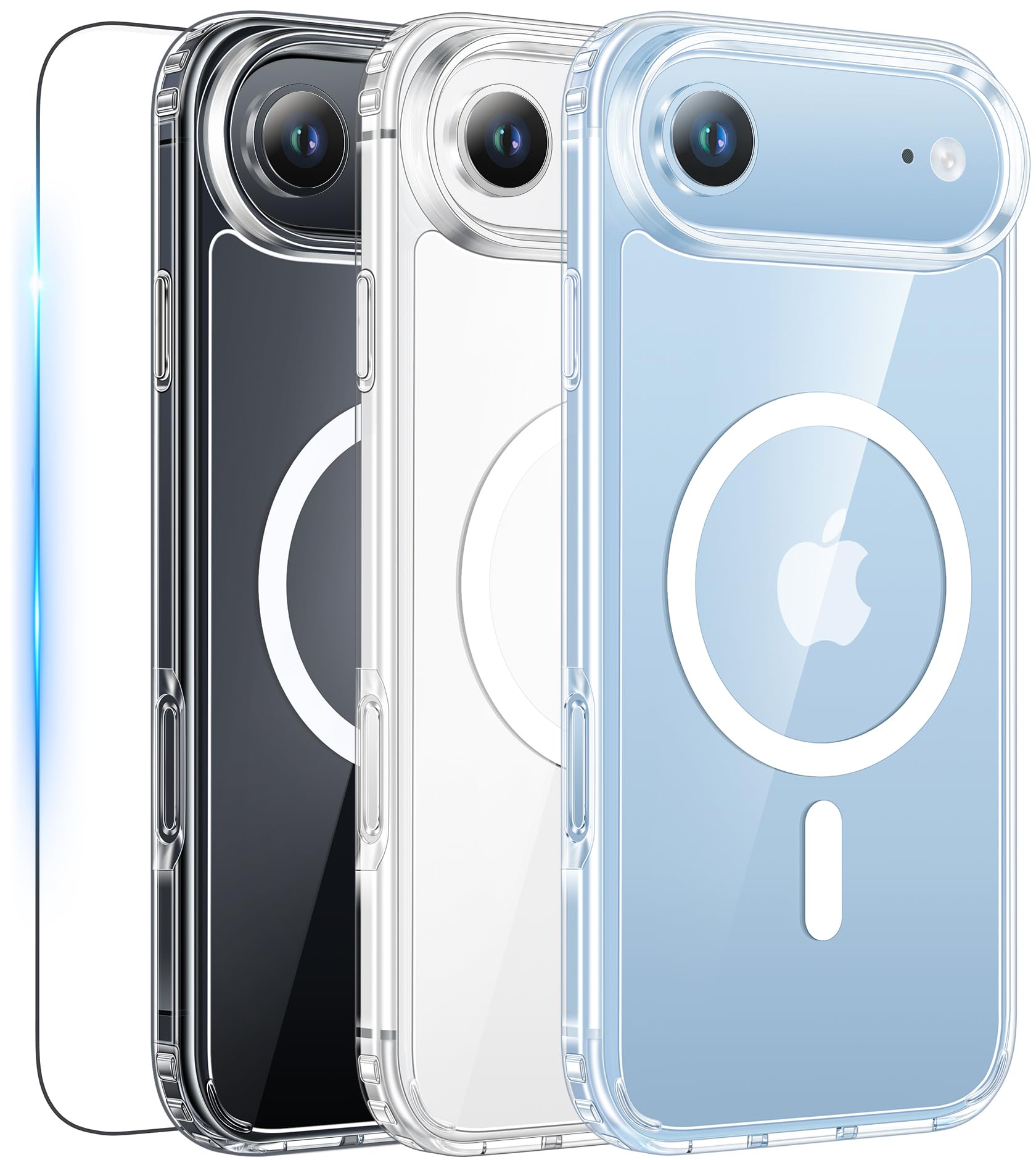 FNTCASE for iPhone Case Clear Magnetic Compatible with Magsafe