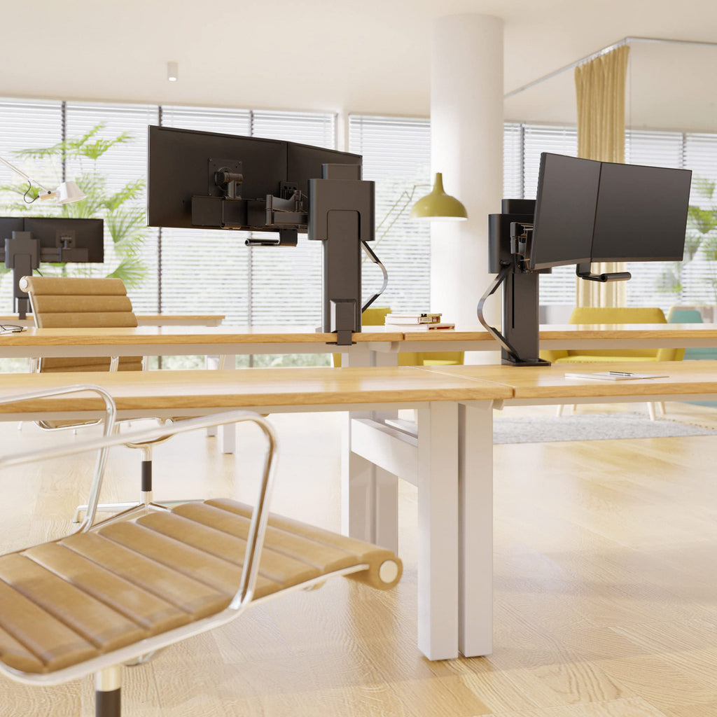 Ergotron – Trace™ Dual Monitor Arm, VESA Desk Mount
