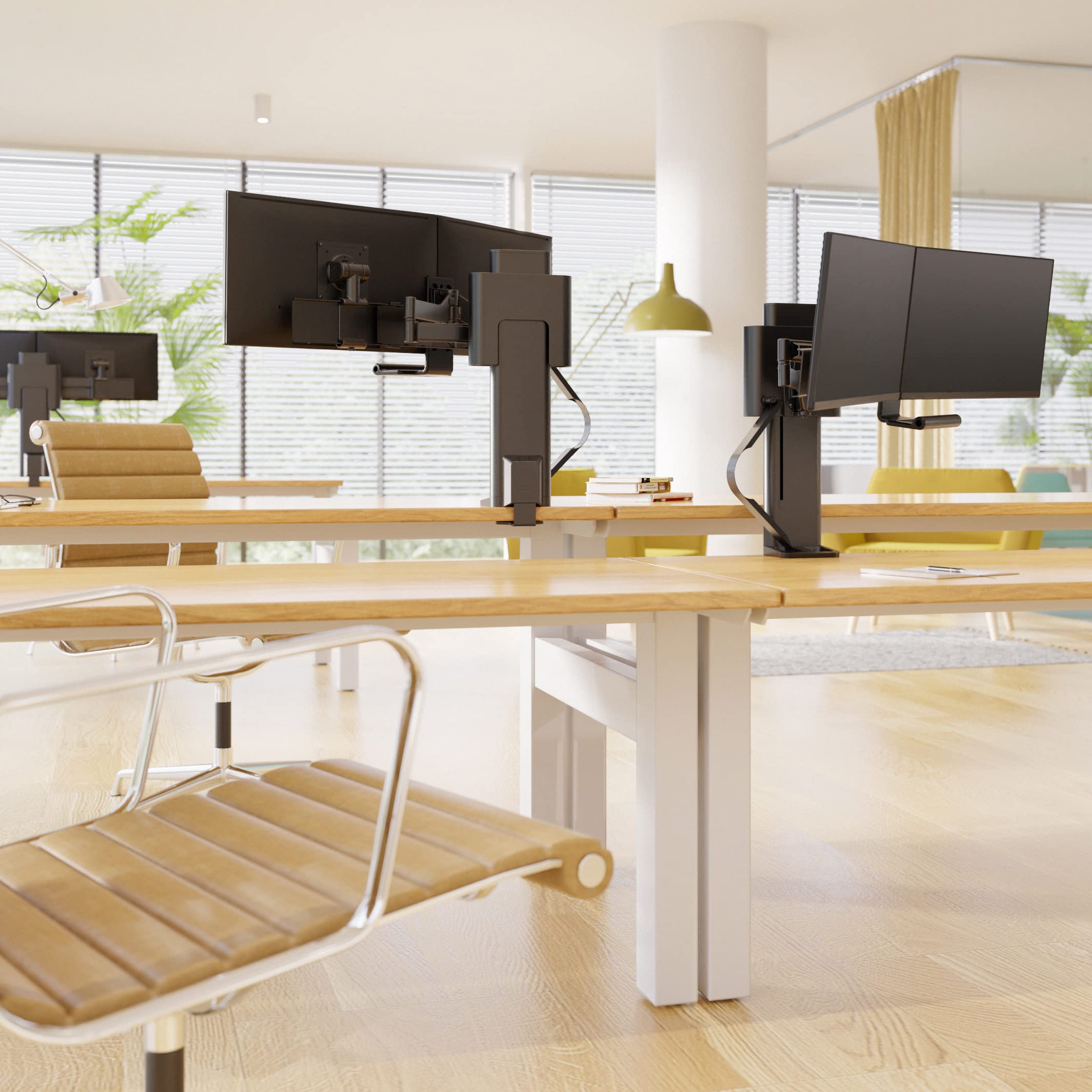 Ergotron – Trace™ Dual Monitor Arm, VESA Desk Mount