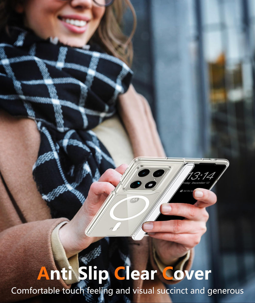 FNTCASE for iPhone Case Clear Magnetic Compatible with Magsafe
