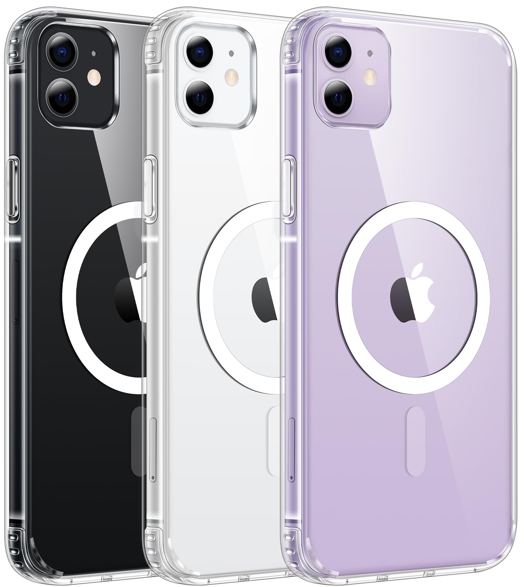 FNTCASE for iPhone Case Clear Magnetic Compatible with Magsafe