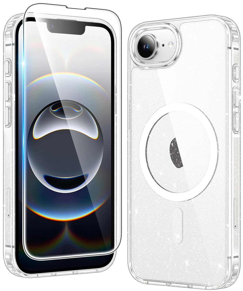 FNTCASE for iPhone Case Clear Magnetic Compatible with Magsafe