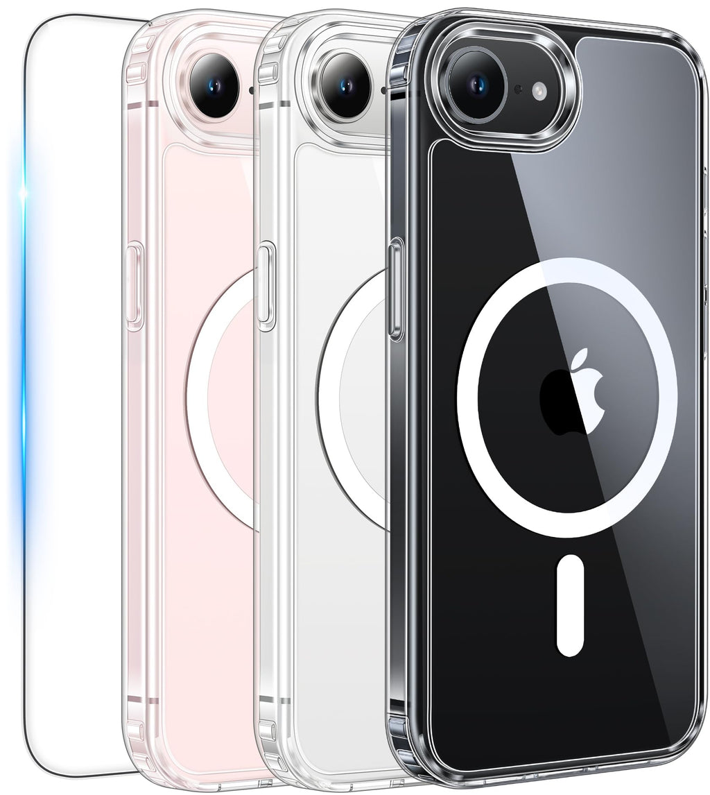 FNTCASE for iPhone Case Clear Magnetic Compatible with Magsafe