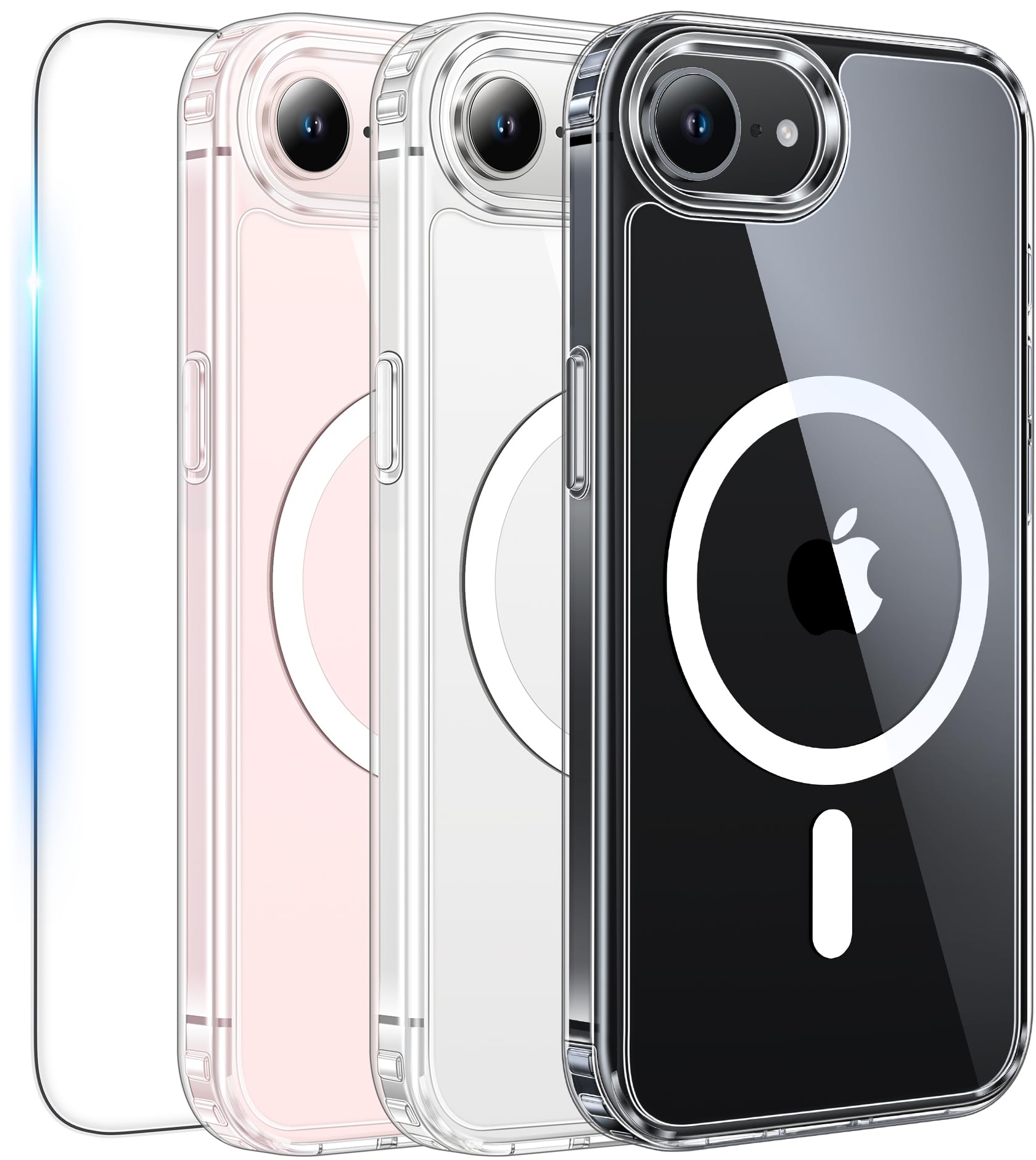 FNTCASE for iPhone Case Clear Magnetic Compatible with Magsafe