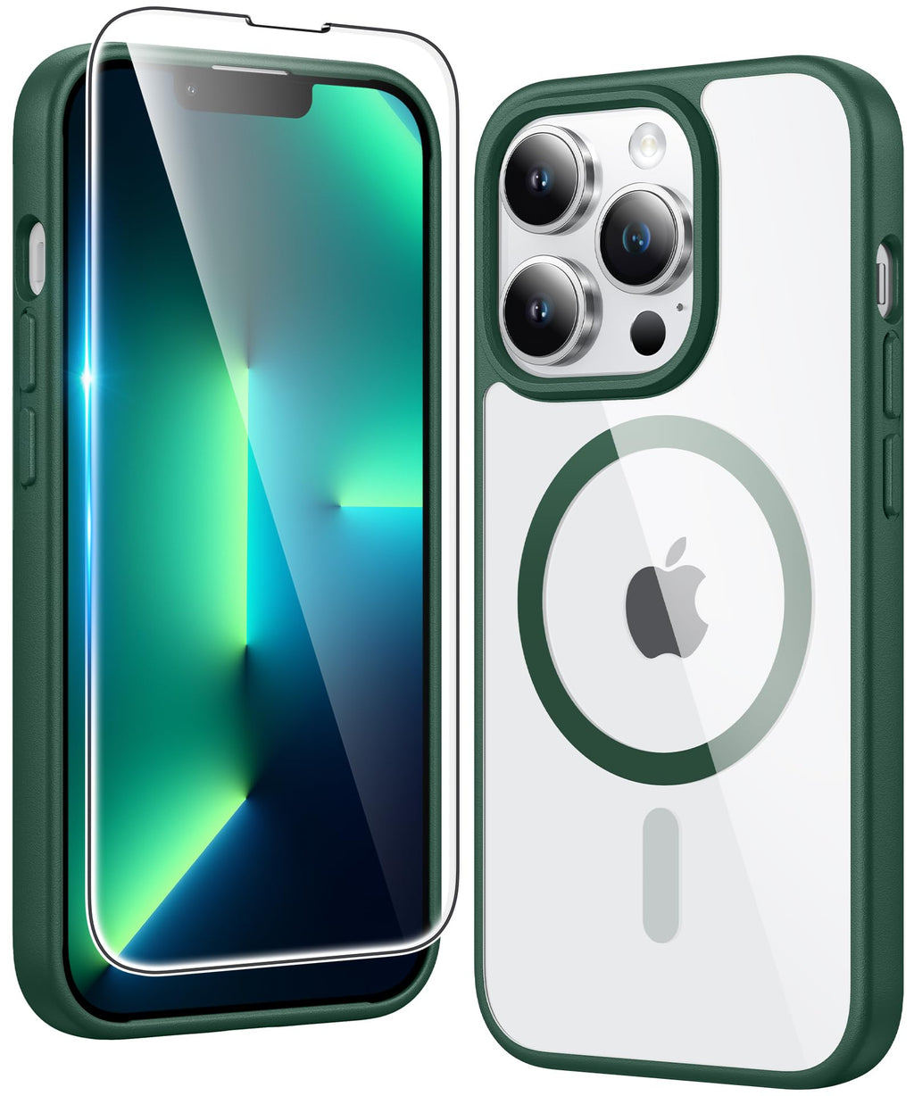 FNTCASE for iPhone Case Clear Magnetic Compatible with Magsafe