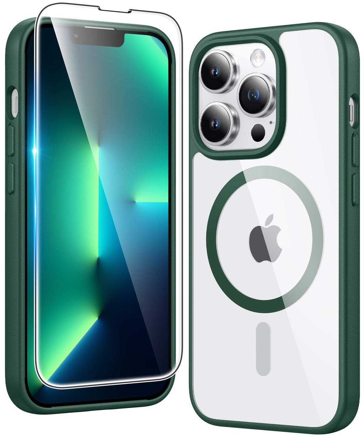 FNTCASE for iPhone Case Clear Magnetic Compatible with Magsafe