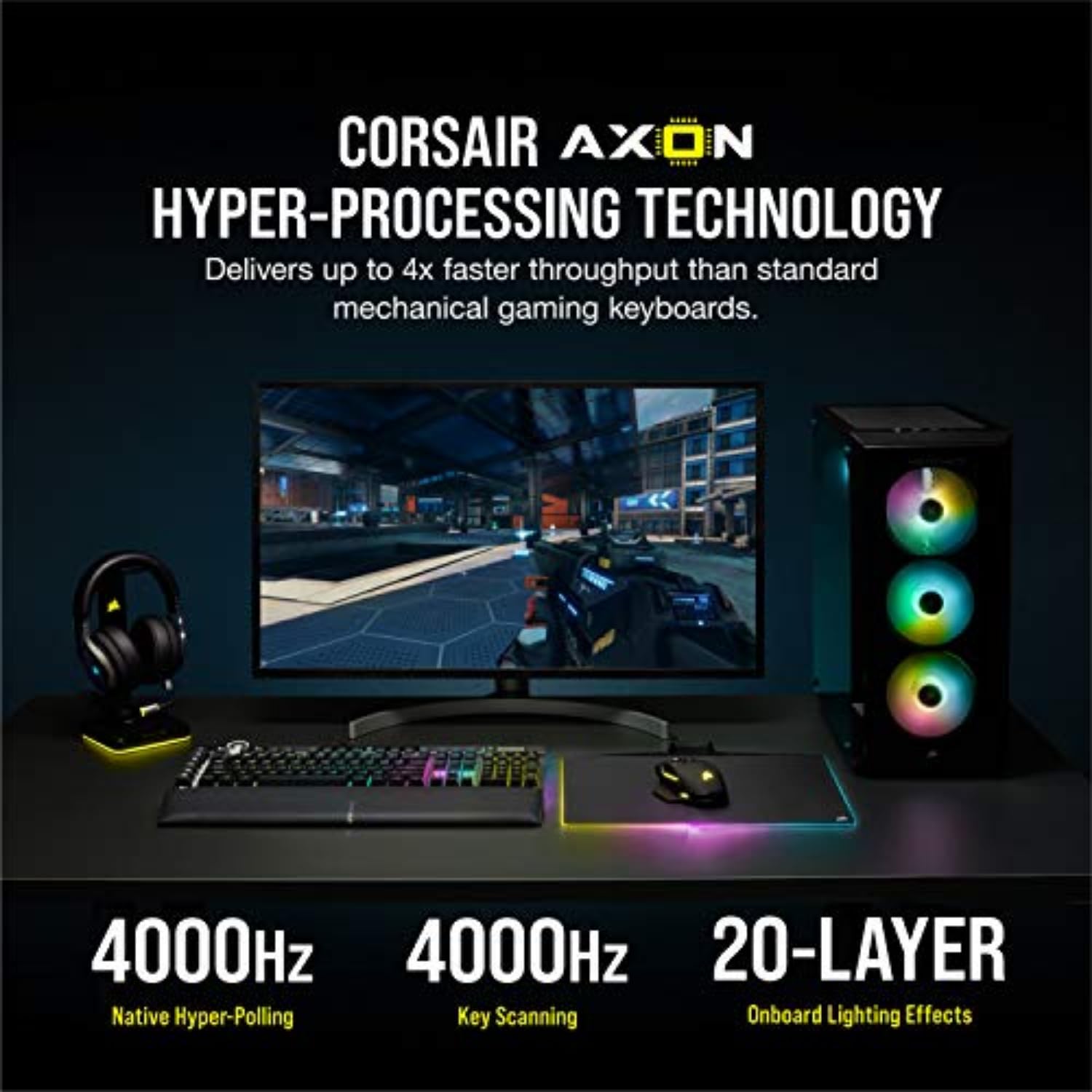 Corsair K100 RGB Optical-Mechanical Gaming Keyboard
