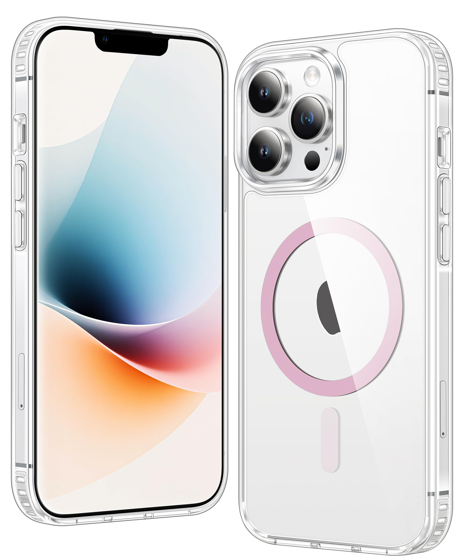FNTCASE for iPhone Case Clear Magnetic Compatible with Magsafe