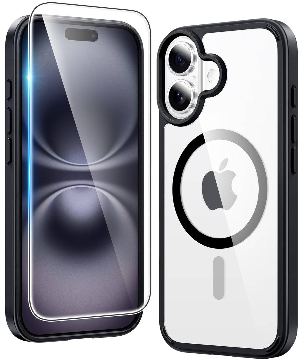 FNTCASE for iPhone Case Clear Magnetic Compatible with Magsafe