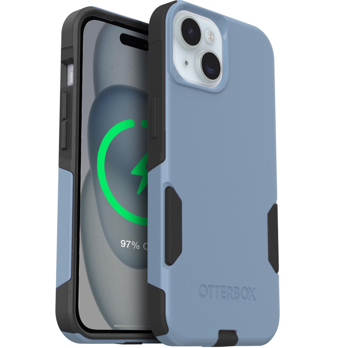 OtterBox iPhone 17e, 16e, 15, 14, 13 Commuter Series Case - Black & Blue