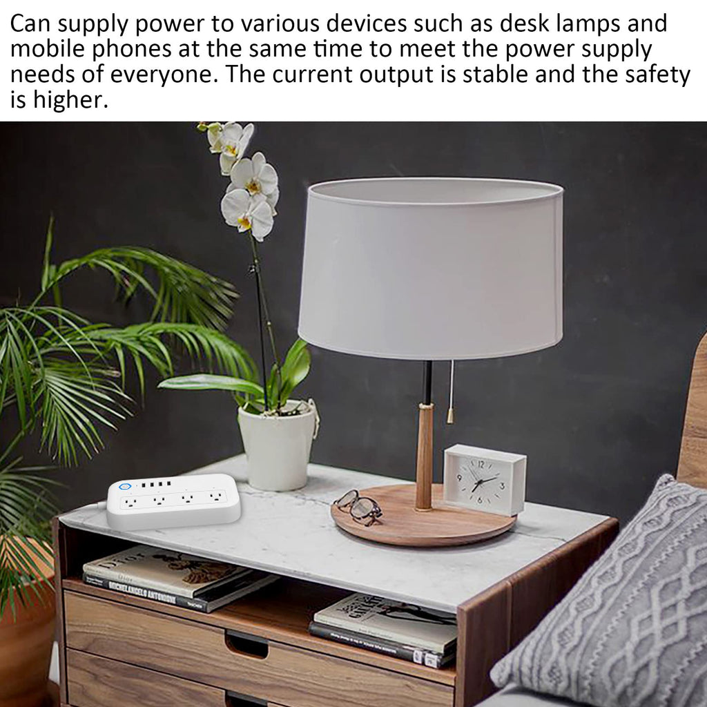 Smart Power Strip with 4 USB Ports & Surge Protection