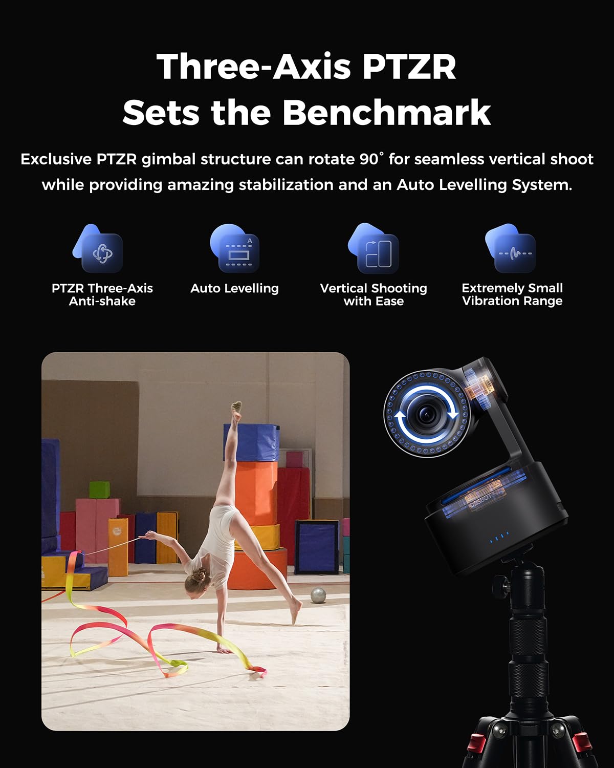 OBSBOT Tail 2 4K60 PTZR NDI Camera with AI Tracking