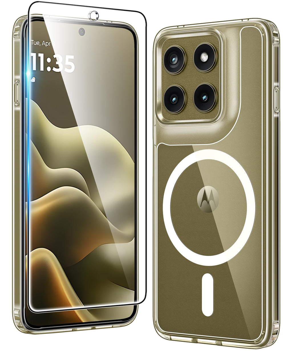 FNTCASE for iPhone Case Clear Magnetic Compatible with Magsafe