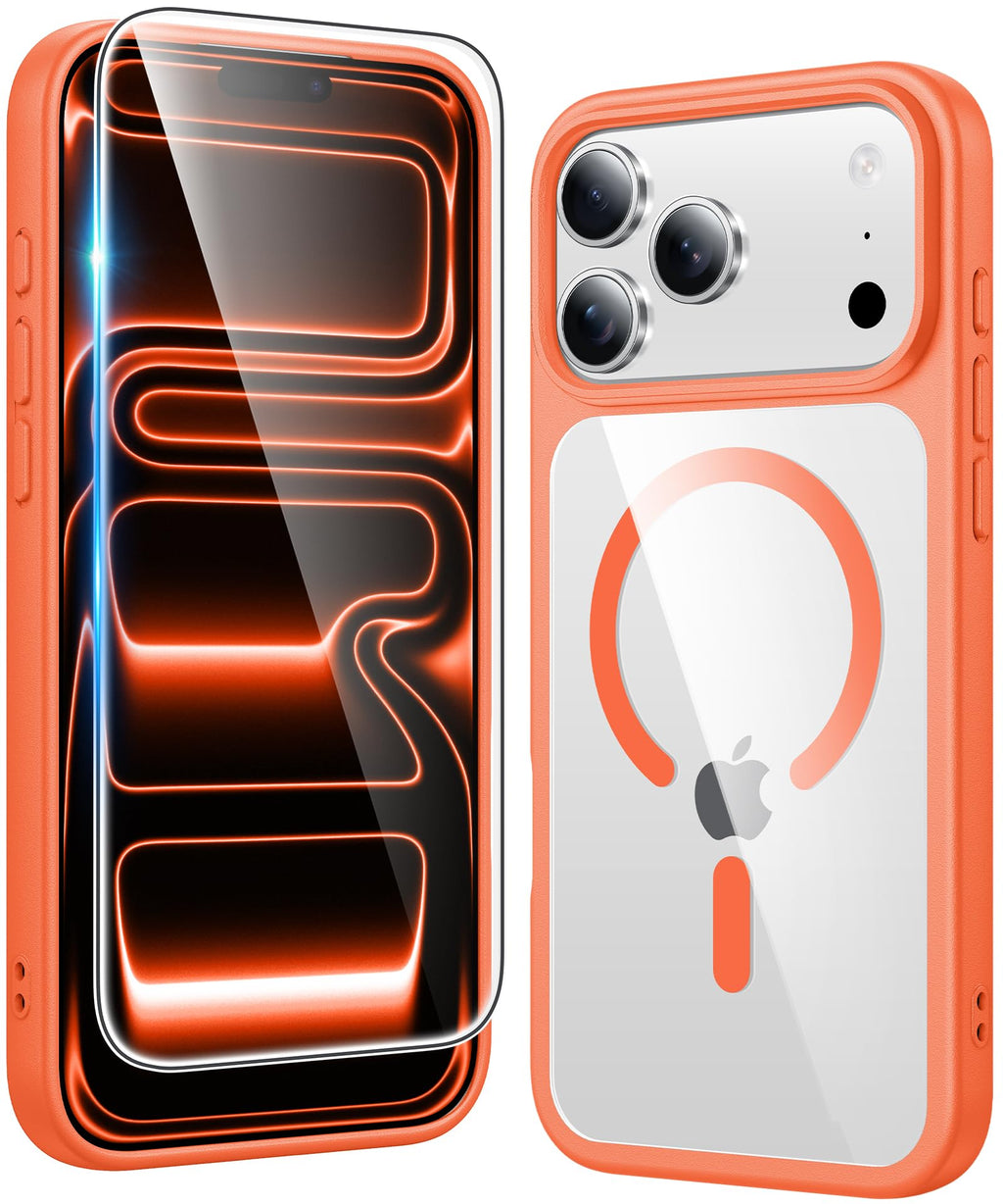 FNTCASE for iPhone Case Clear Magnetic Compatible with Magsafe