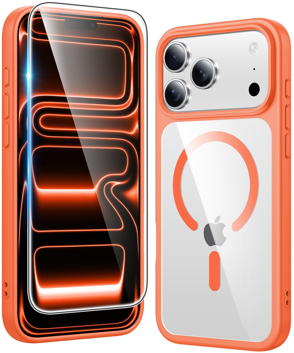 FNTCASE for iPhone Case Clear Magnetic Compatible with Magsafe