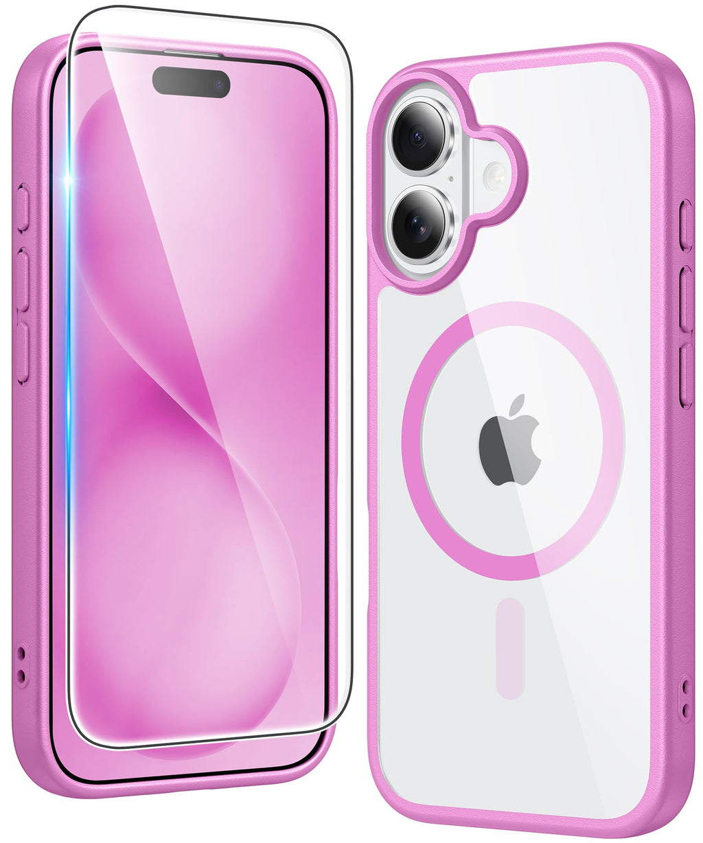 FNTCASE for iPhone Case Clear Magnetic Compatible with Magsafe