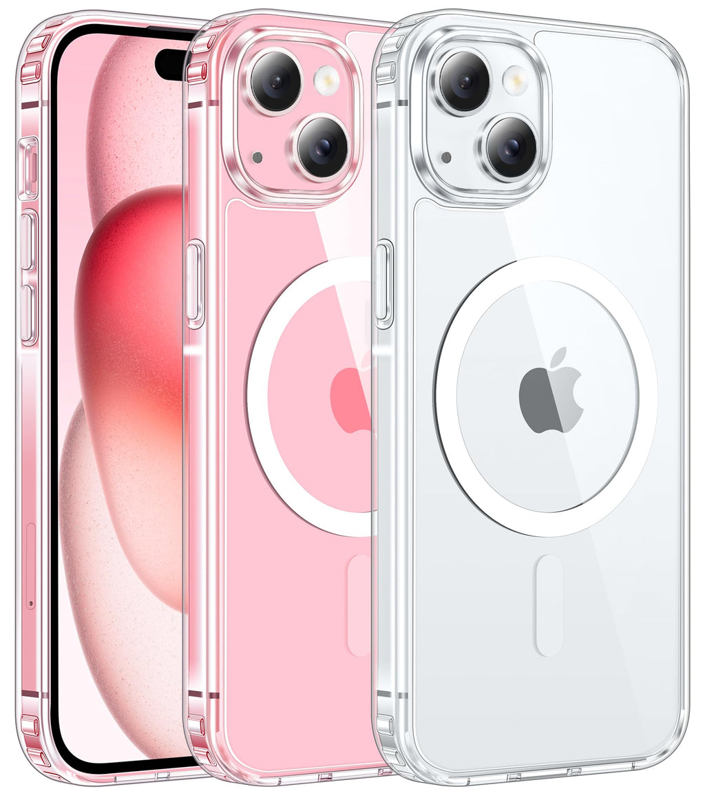 FNTCASE for iPhone Case Clear Magnetic Compatible with Magsafe