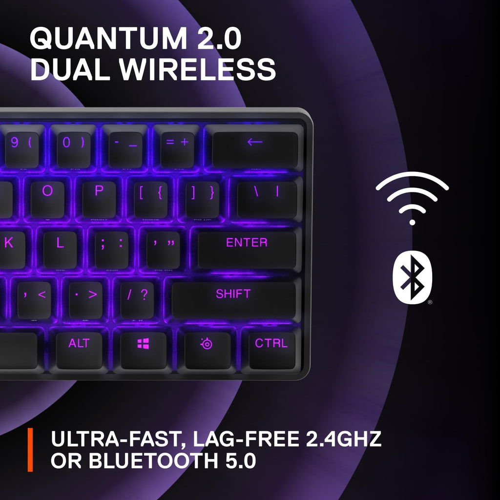 SteelSeries Apex Pro TKL Gen 3 OmniPoint 3.0 HyperMagnetic Switches — Adjustable Actuation — Rapid Trigger — Game-Ready Presets — Protection Mode — Rapid Tap/SOCD — OLED — RGB — PBT Keycaps — USB-C
