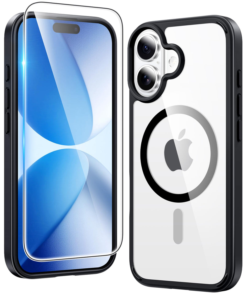 FNTCASE for iPhone Case Clear Magnetic Compatible with Magsafe