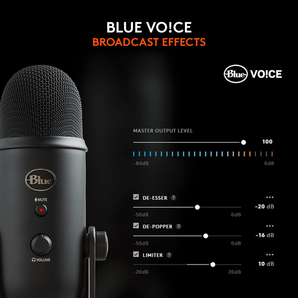 LOGAM Logitech Creators Blue Yeti USB Microphone for PC