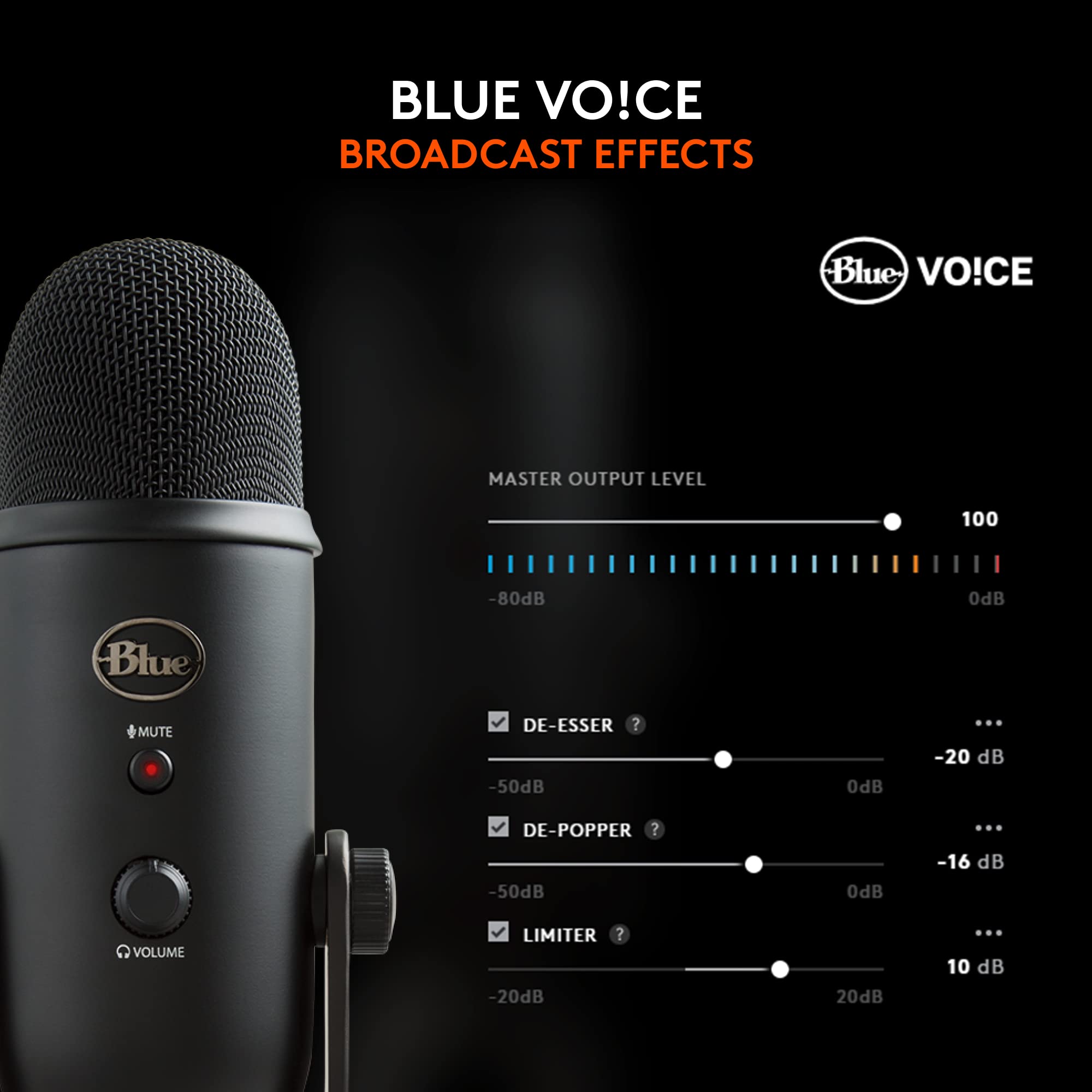 LOGAM Logitech Creators Blue Yeti USB Microphone for PC