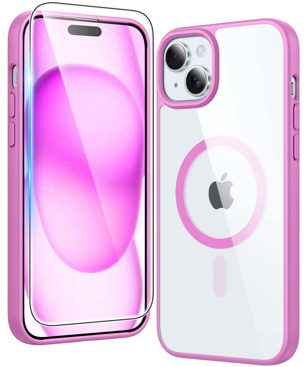 FNTCASE for iPhone Case Clear Magnetic Compatible with Magsafe
