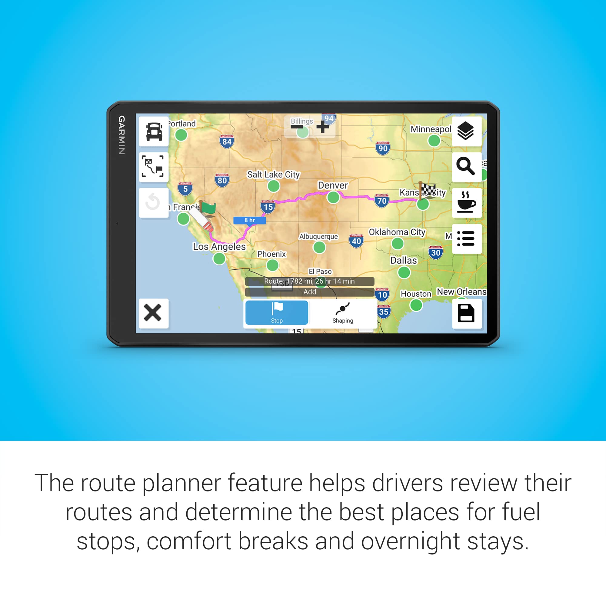 Garmin dēzl OTR1010 10-Inch GPS Truck Navigator