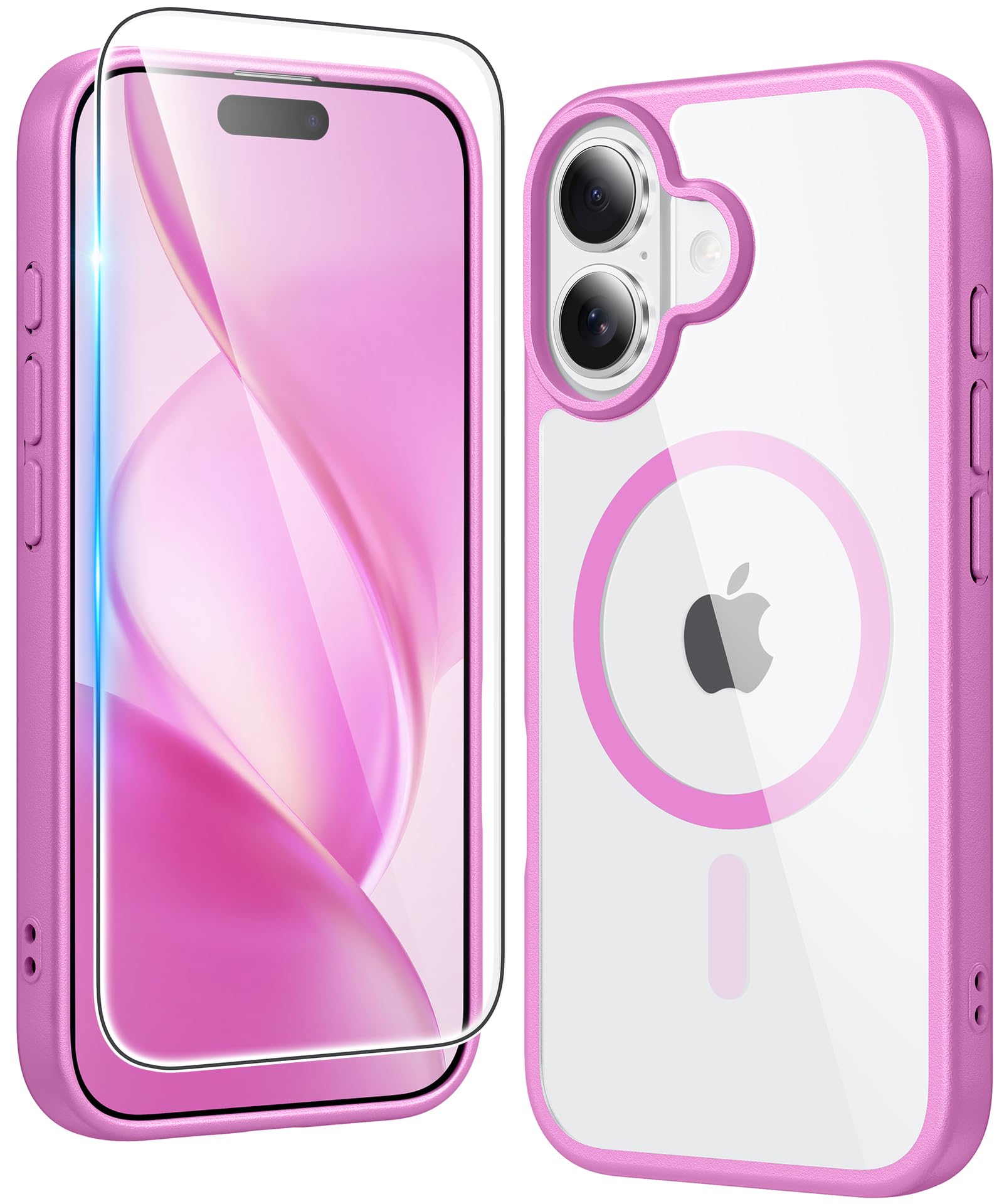 FNTCASE for iPhone Case Clear Magnetic Compatible with Magsafe