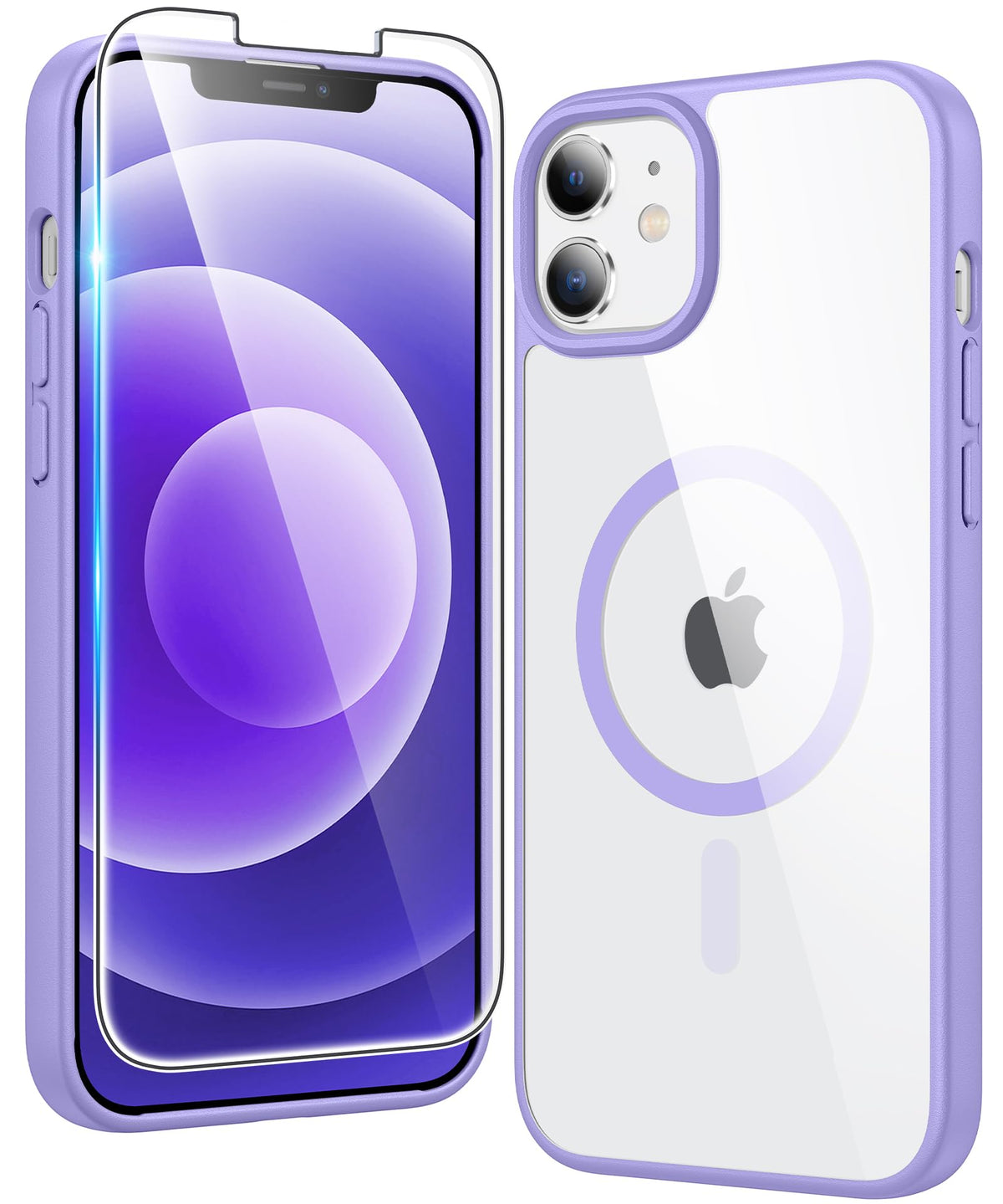 FNTCASE for iPhone Case Clear Magnetic Compatible with Magsafe