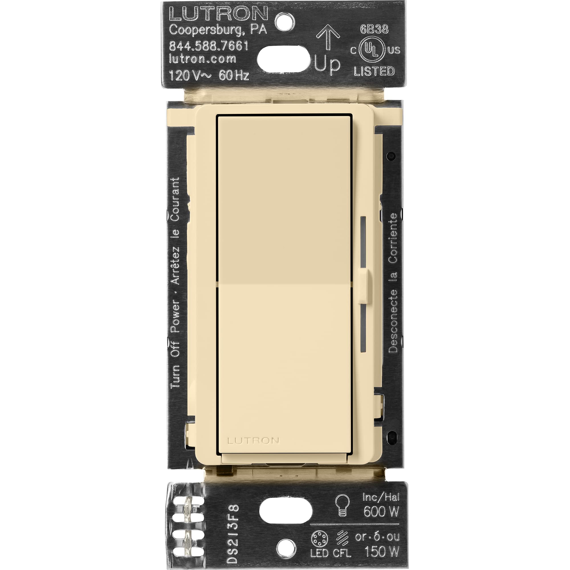 Lutron Caseta Smart Lighting Diva Smart Dimmer Switch for LED Bulbs
