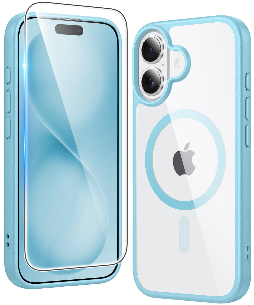 FNTCASE for iPhone Case Clear Magnetic Compatible with Magsafe