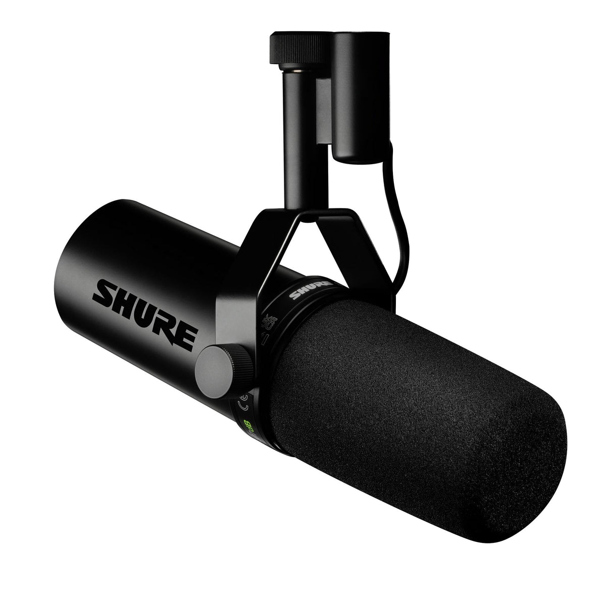 Shure SM7B Dynamic Studio Microphone - XLR Mic for Podcasting, Streaming, Vocal Recording & Broadcasting, Wide Frequency Range, Smooth Warm Audio, Detachable Windscreen, Black