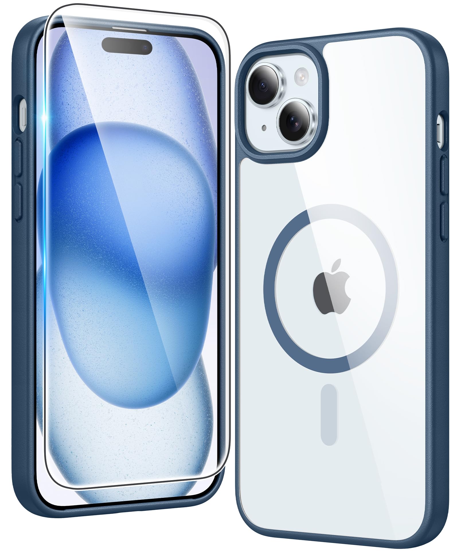 FNTCASE for iPhone Case Clear Magnetic Compatible with Magsafe