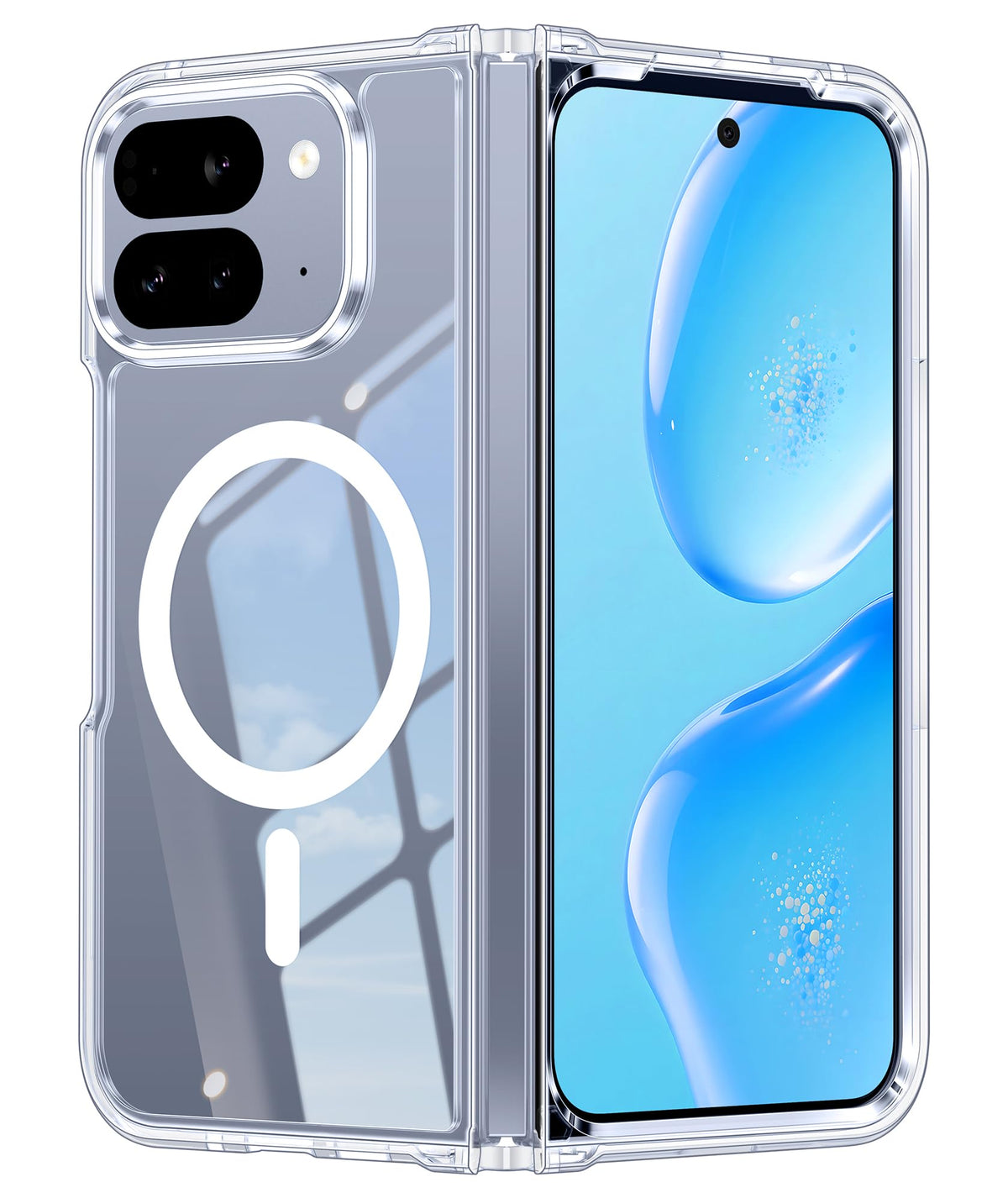 FNTCASE for iPhone Case Clear Magnetic Compatible with Magsafe