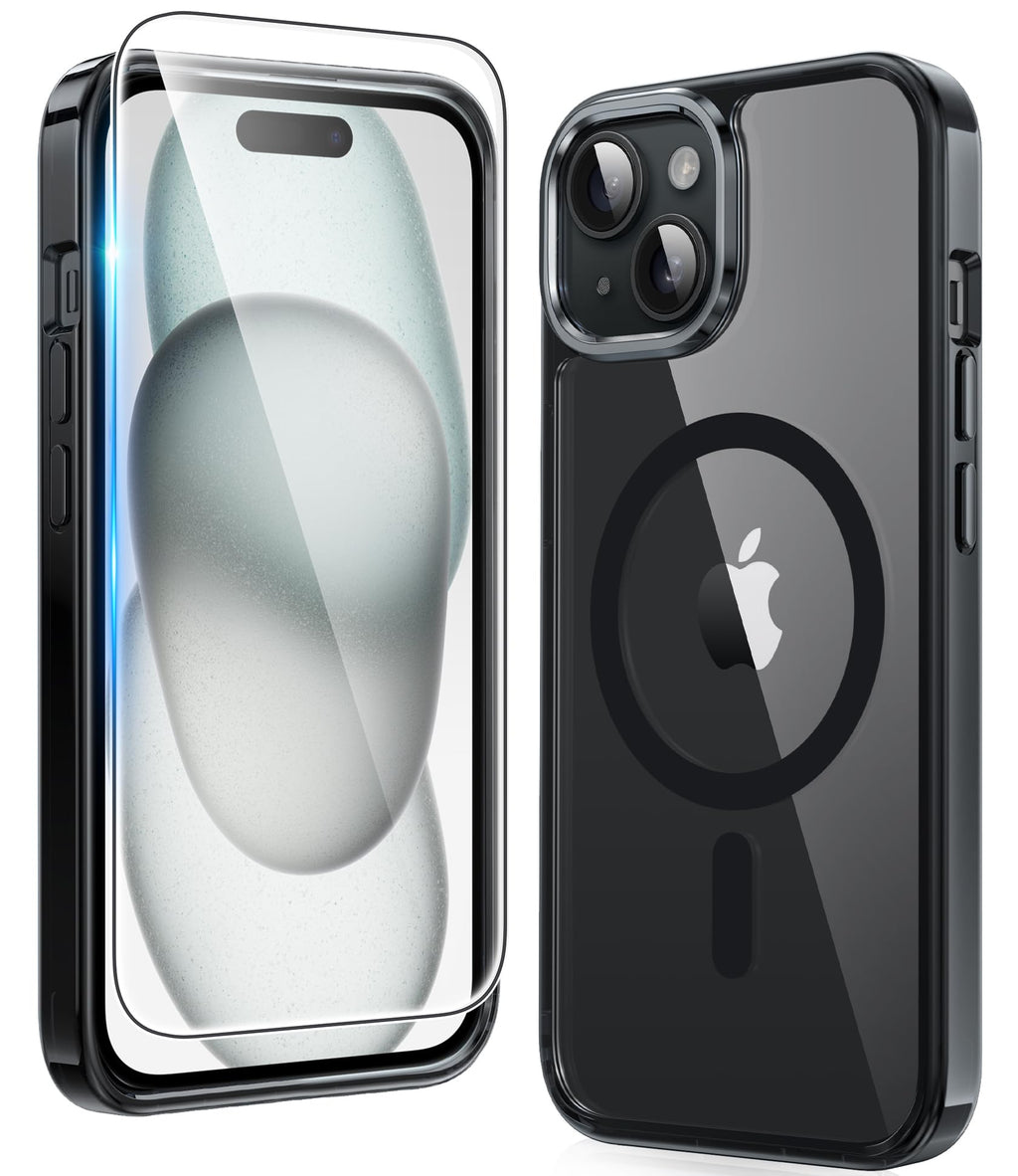 FNTCASE for iPhone Case Clear Magnetic Compatible with Magsafe