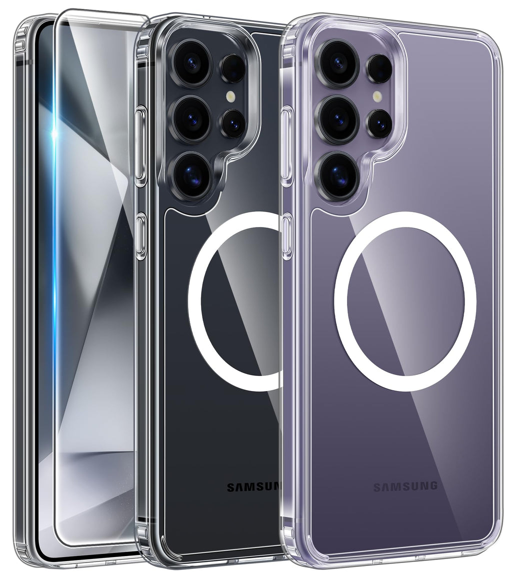 FNTCASE for iPhone Case Clear Magnetic Compatible with Magsafe