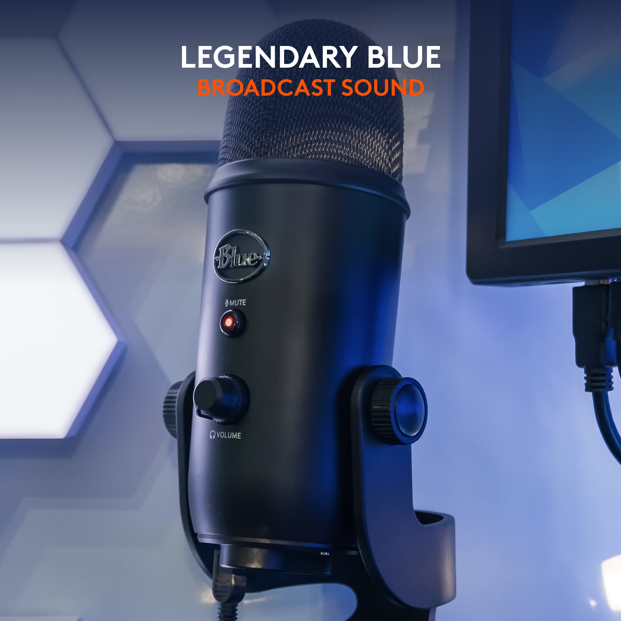 LOGAM Logitech Creators Blue Yeti USB Microphone for PC