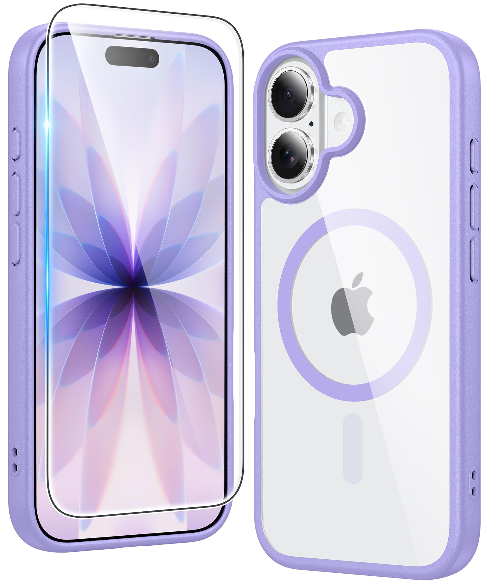 FNTCASE for iPhone Case Clear Magnetic Compatible with Magsafe
