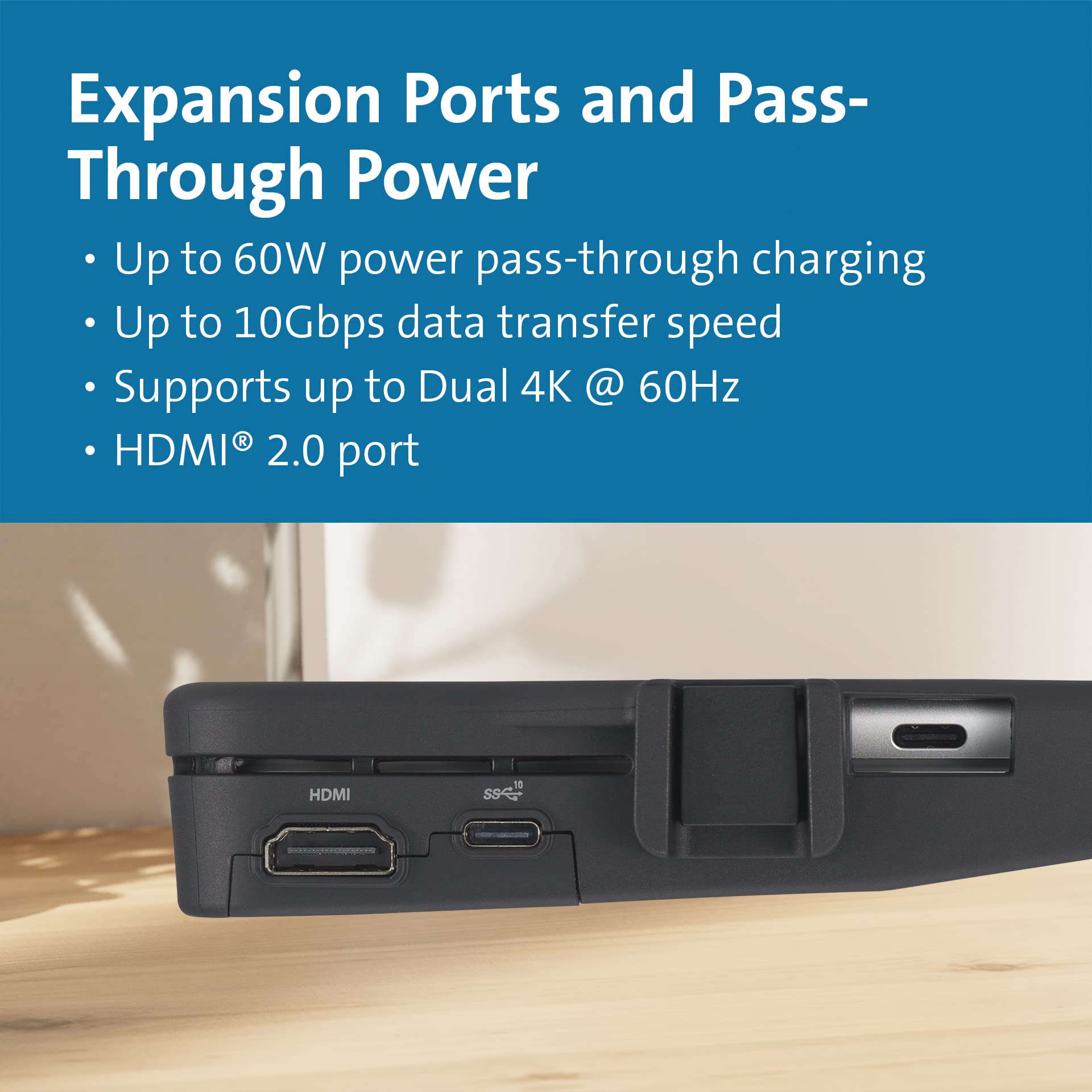 Kensington Blackbelt Rugged Case for Surface Pro 11/10/9, with Integrated Smart Card Reader (CAC) & HDMI (K62539WW)