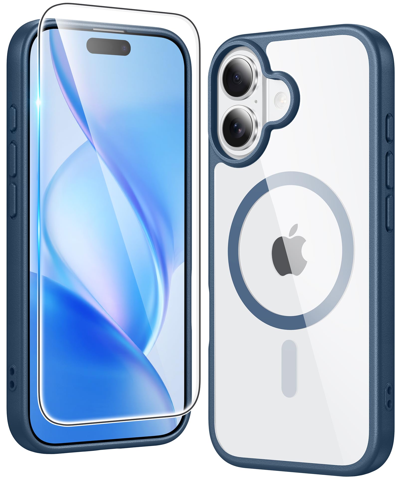 FNTCASE for iPhone Case Clear Magnetic Compatible with Magsafe