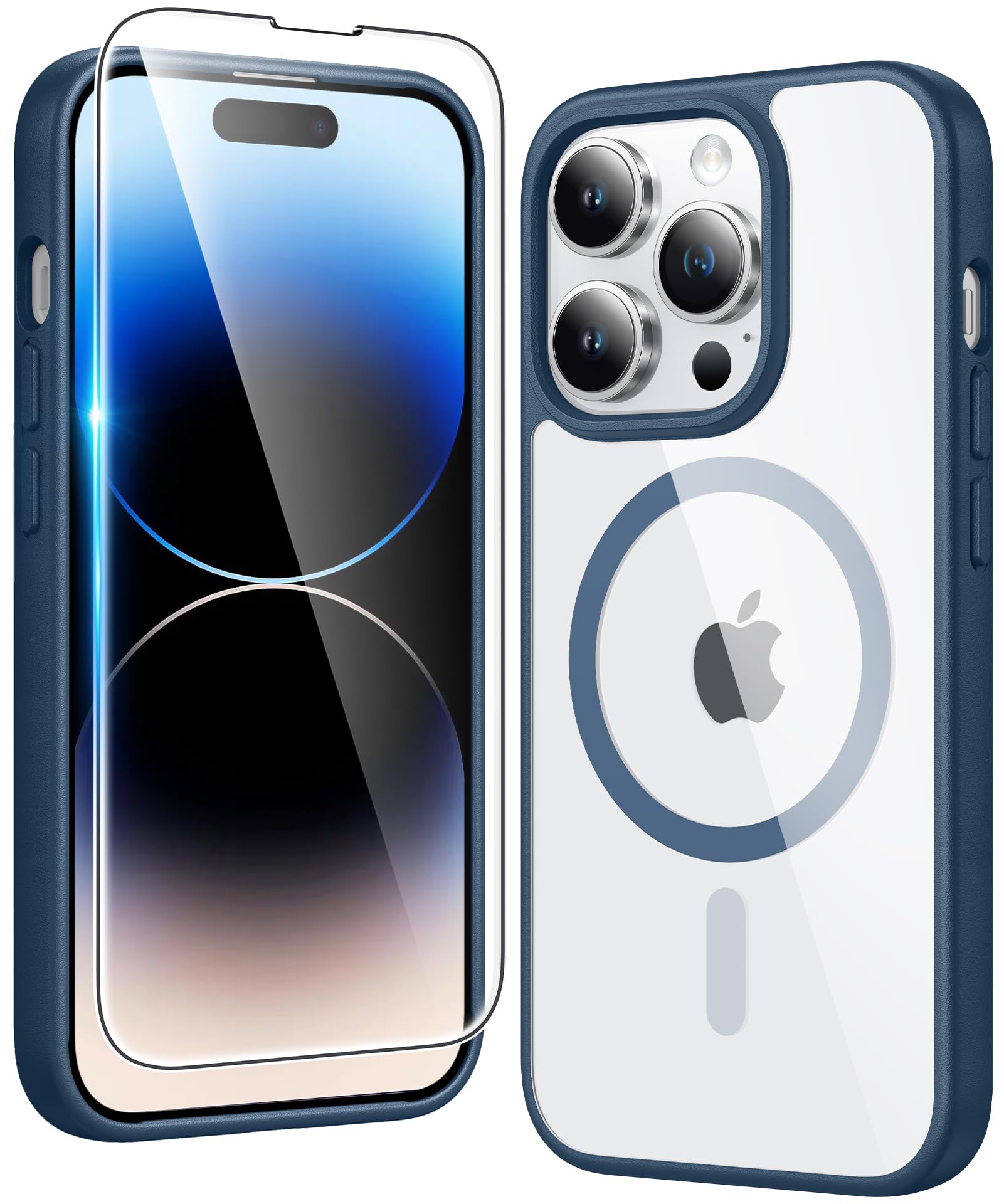 FNTCASE for iPhone Case Clear Magnetic Compatible with Magsafe