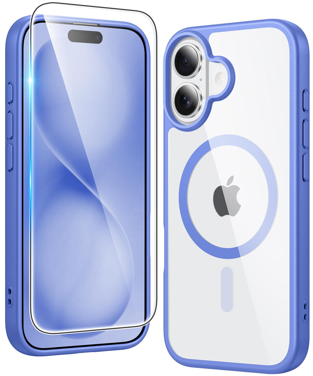FNTCASE for iPhone Case Clear Magnetic Compatible with Magsafe
