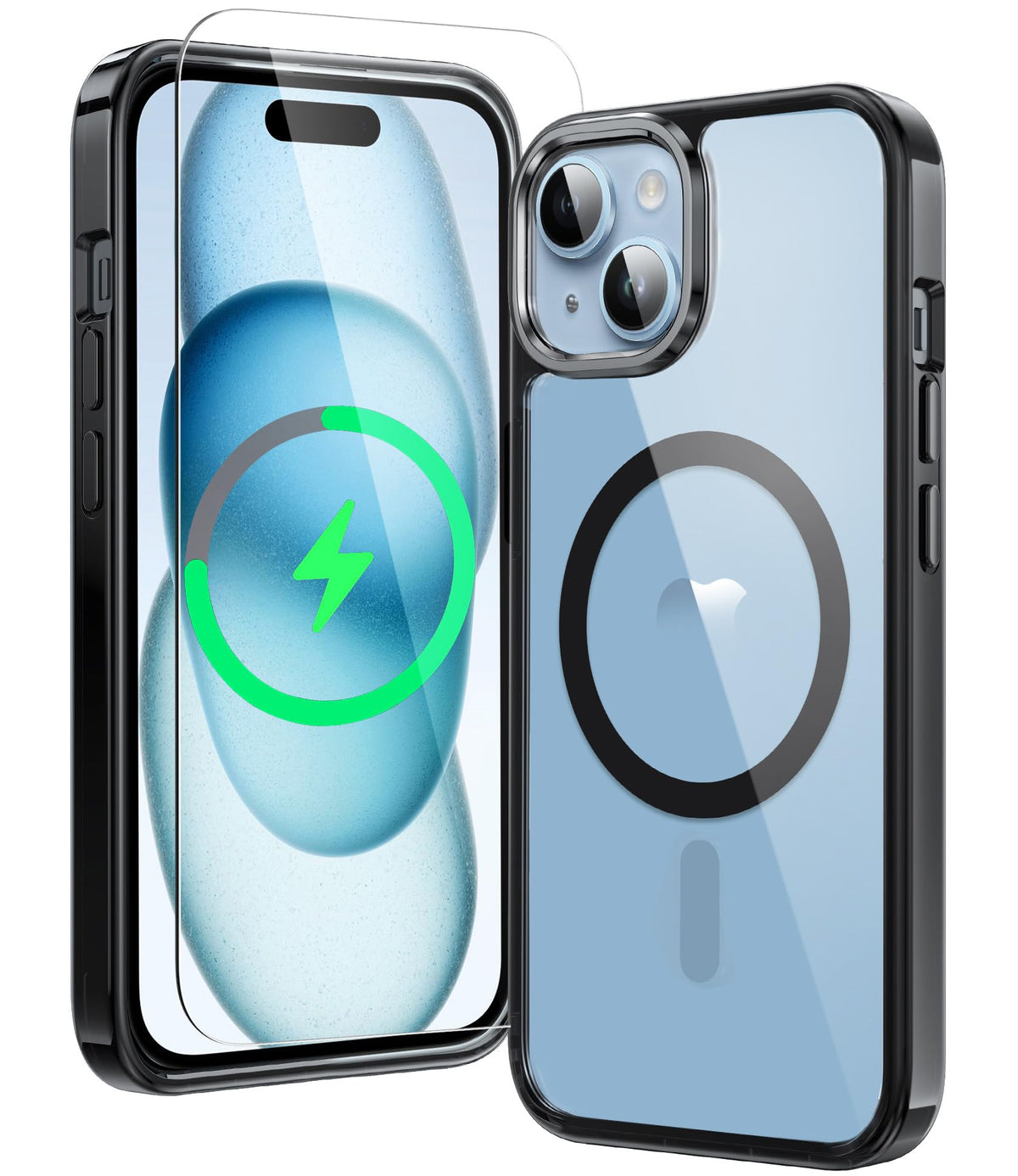 FNTCASE for iPhone Case Clear Magnetic Compatible with Magsafe