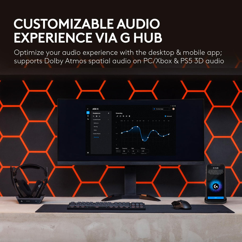 Logitech G Astro A50 X Omni-Platform Wireless Gaming Headset + Base Station
