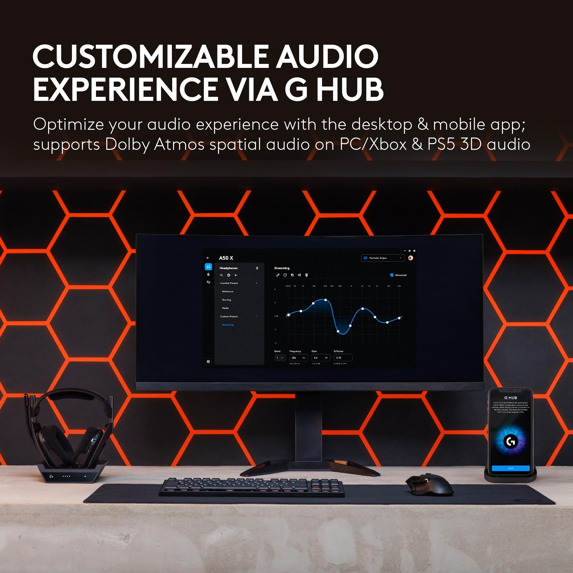 Logitech G Astro A50 X Omni-Platform Wireless Gaming Headset + Base Station