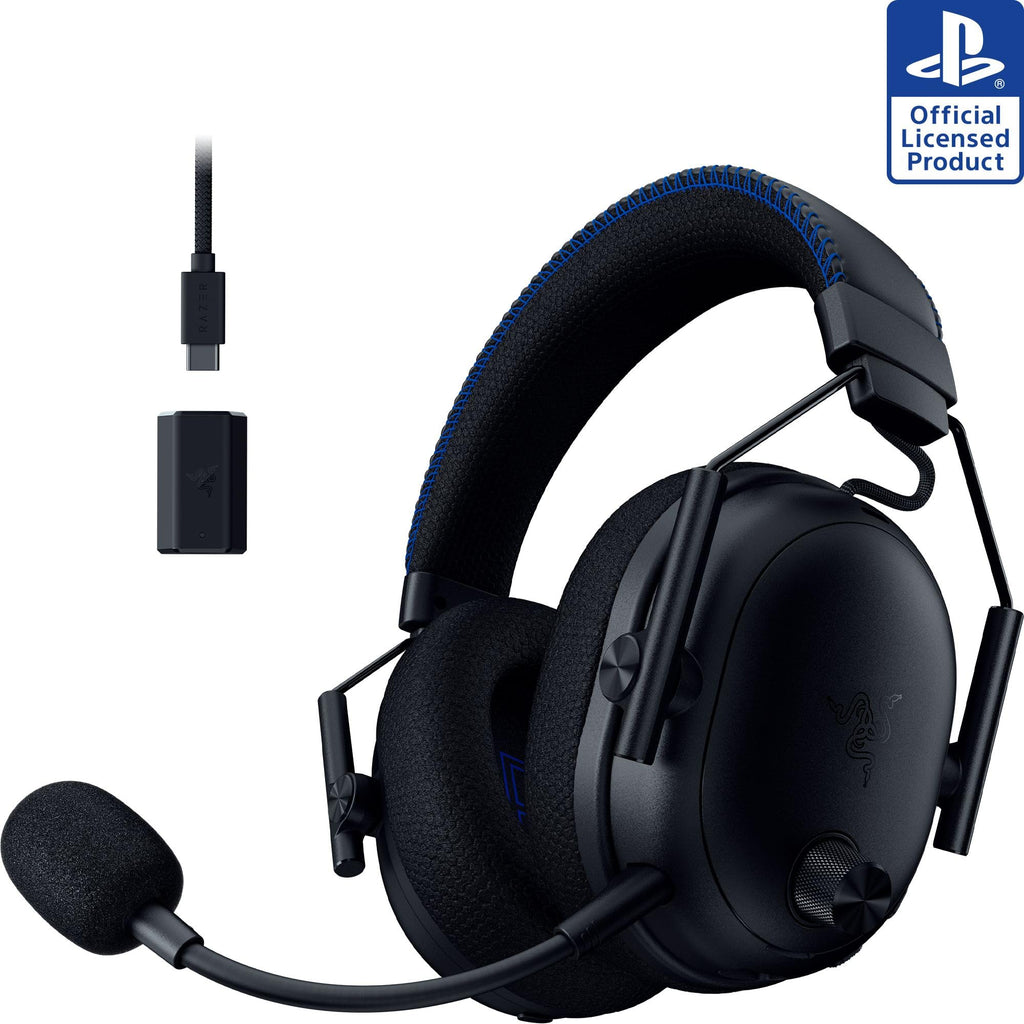 Razer BlackShark V3 Pro Wireless ANC Gaming Headset for PC: Full Band Mic - 50mm Drivers - 2.4 GHz, Bluetooth, USB, 3.5mm - Works with Mac, PS5, Nintendo Switch, Smartphone - 70 Hr Battery - White