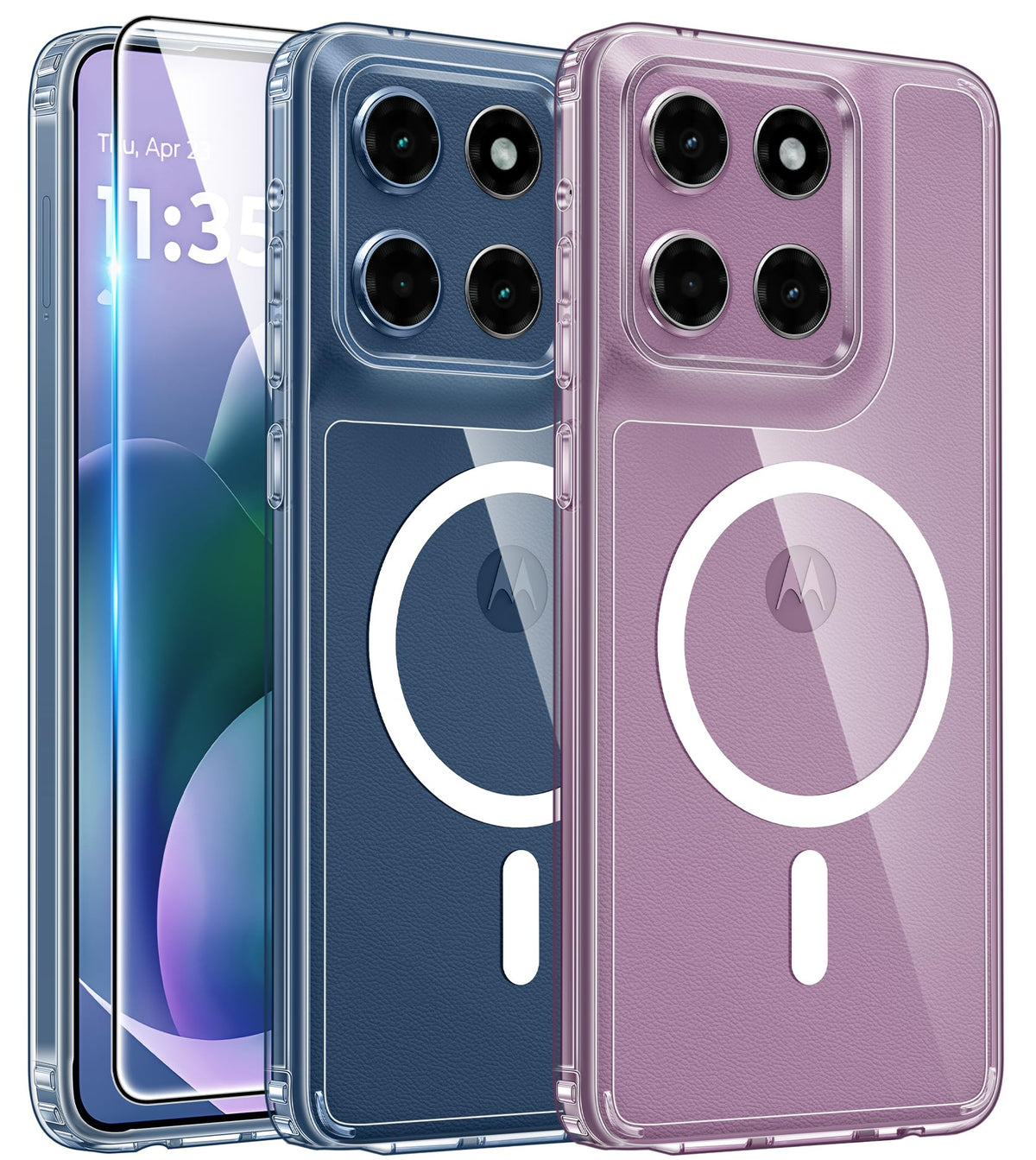 FNTCASE for iPhone Case Clear Magnetic Compatible with Magsafe